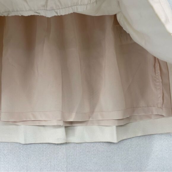 ~Club Monaco Vegan Leather Ruffle Skirt NWT 00 - Picture 3 of 6